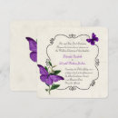 Search for purple butterfly wedding invitations Violet