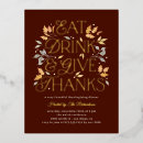 Search for leaf thanksgiving invitations Thanksgiving dinner party
