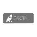 Search for pit bull return address labels Silhouette