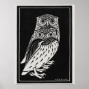 Recherche de illustration hibou posters Rétro