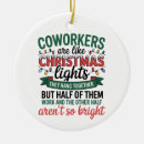Search for funny coworkers ornaments Santa