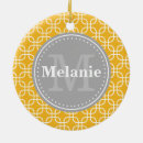 Search for yellow and grey ornaments Pattern