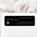 Search for gold heart return address labels Minimal