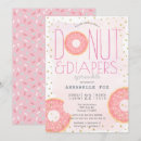 Search for doughnuts and diapers invitations Girl
