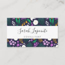 Recherche de motif botanique cartes visite Personnel administratif
