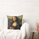 Recherche de la mona lisa coussins Vintage