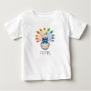 Recherche de paon bébé vêtements Aquarelle