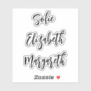 Search for cursive text stickers Custom  name or text