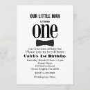 Search for bow tie 1st birthday invitations Modern