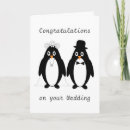Recherche de mariage pingouin vœux cartes Newly weds
