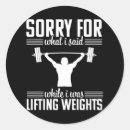 Search for funny exercise stickers Weightlifting