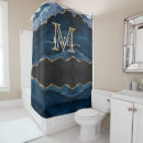 Search for navy blue gold shower curtains Girly