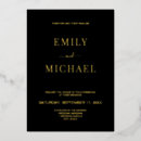 Search for black and gold foil invitations Classic