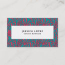 Recherche de corail et turquoise cartes visite Pour elle