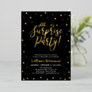 Search for black and gold foil invitations Modern
