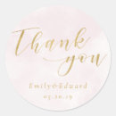 Recherche de gold rose wedding stickers Merci
