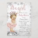 Recherche de princess baby shower fille invitations Argent