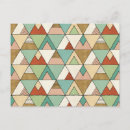 Recherche de motifs dessins géométriques cartes postales Aquarelle