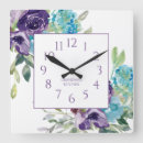 Search for white and blue kitchen clocks Flowers