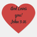 Search for john 3 stickers God loves you