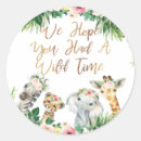 Search for safari favor stickers Safari animals birthday