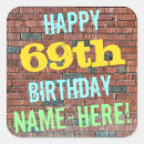 Search for sixty nine stickers Happy birthday