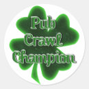 Search for irish pub stickers Shamrock