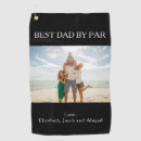 Search for photo golf towels Dad birthday