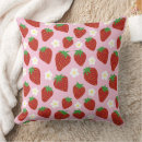 Search for cute strawberry pillows Fruit pattern