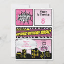 Recherche de superhero invitations Filles