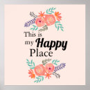 Search for happy quote posters Watercolor
