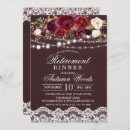 Search for autumn retirement invitations Floral