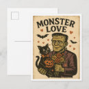 Search for love monster postcards Halloween