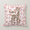 Recherche de girafe rose coussins Baby girl