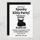 Search for black cat invitations Spooky