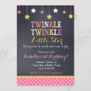 Search for chalkboard 1st birthday invitations Pink