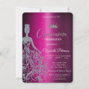 Search for purple sweet 15 invitations Dress