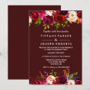 Search for burgundy engagement party invitations Floral