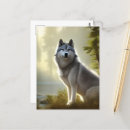 Recherche de portrait de loup cartes postales Peinture