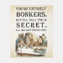 Search for alice wonderland quote blankets Vintage