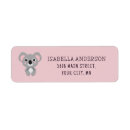 Search for cute kids return address labels Koala