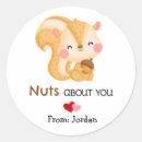 Search for squirrel valentine stickers Nuts about you