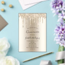 Search for champagne quinceanera invitations Girly