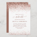 Search for rose gold glitter sweet 16 invitations Script