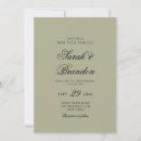 Recherche de couleur mariage invitations Script élégant