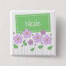 Recherche de fleurs lilas badges Nom