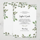 Search for greenery rehearsal dinner invitations Botanical foliage