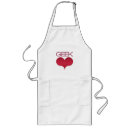 Search for geek humor aprons Heart