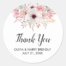 Search for pink white wedding stickers Rustic floral