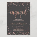 Search for rose gold engagement party invitations Chic
